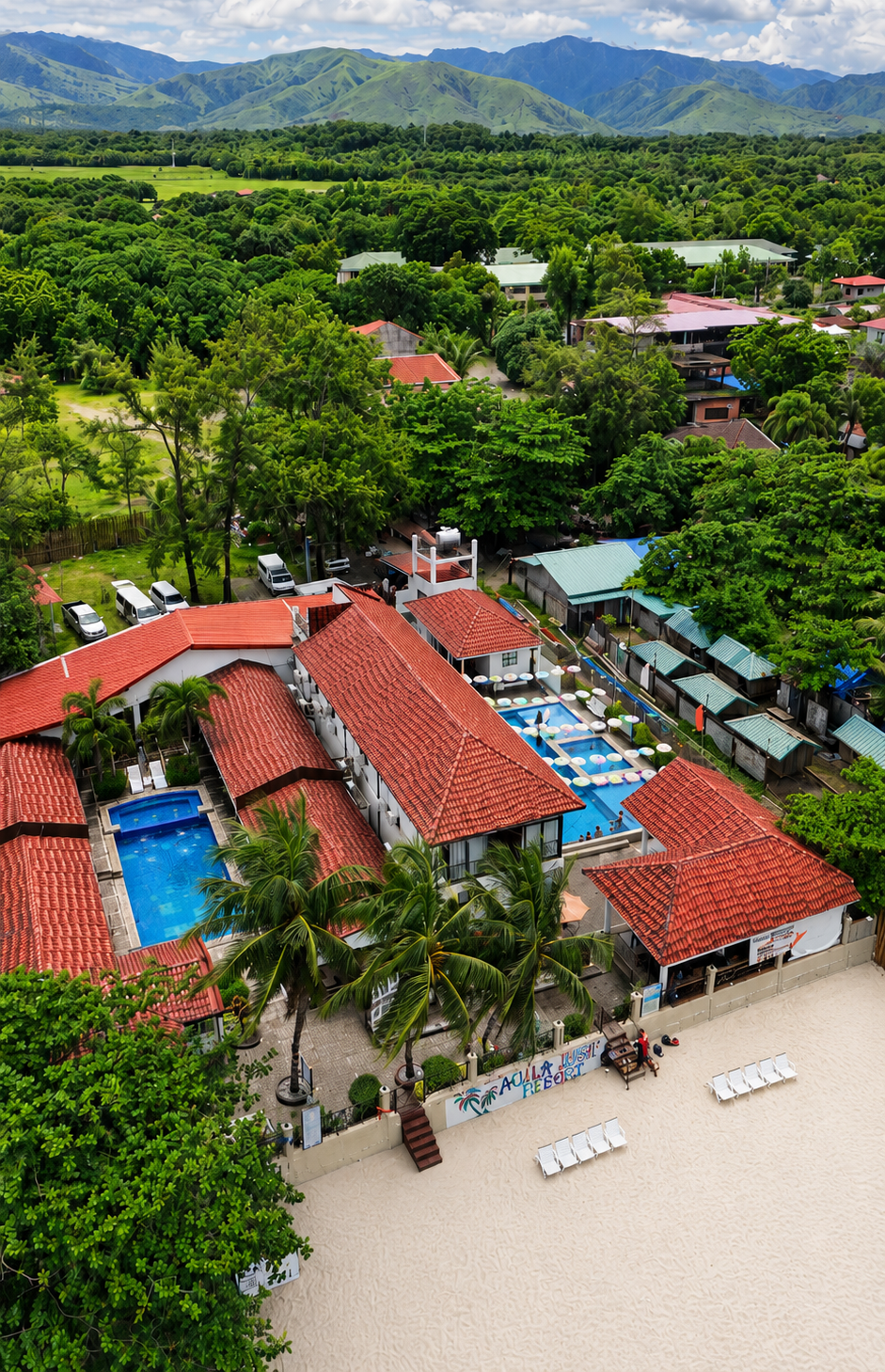 Aqua Fresco resort aerial view